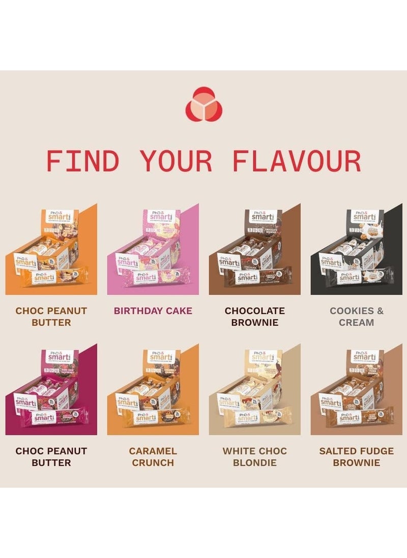 PhD - Smart High Protein Low Sugar Bars - Dark Choc Raspberry Flavour - 20g 1.1g Sugar Palm Oil Free - 64g per bar - 12pack - Image 1