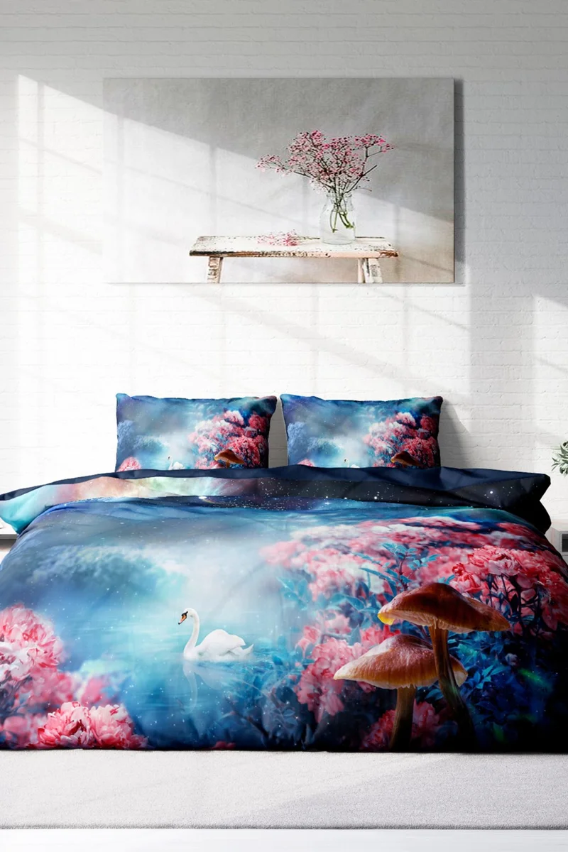 Monohome Double Duvet Cover SET 100% Cotton Satin Fantasy Dream