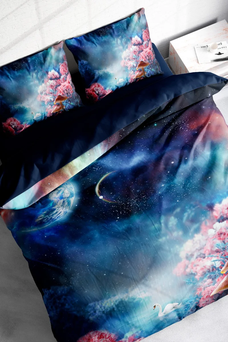 Monohome Double Duvet Cover SET 100% Cotton Satin Fantasy Dream