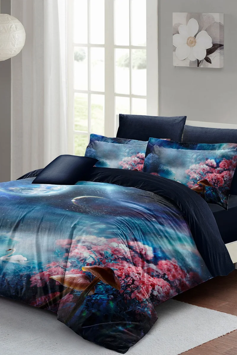 Monohome Double Duvet Cover SET 100% Cotton Satin Fantasy Dream