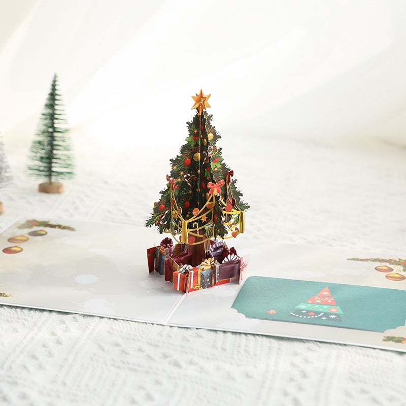 Three-Dimensional 3D Christmas Greeting Card Creative Christmas Gift Christmas Tree Card Student Christmas Gift - Image 5