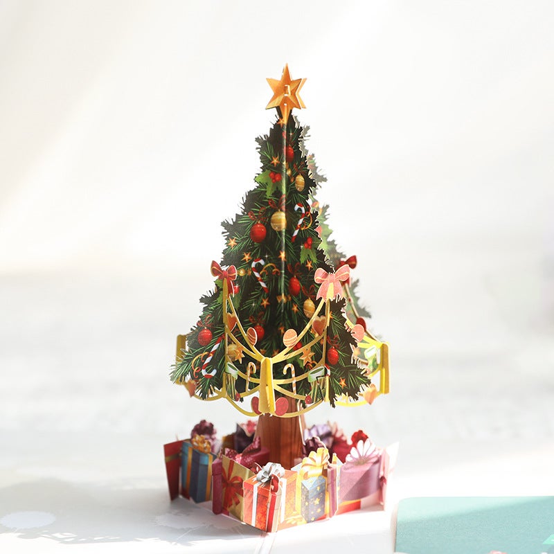 Three-Dimensional 3D Christmas Greeting Card Creative Christmas Gift Christmas Tree Card Student Christmas Gift - Image 4