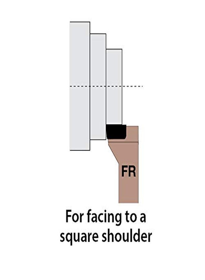 Super Tool FR 8 Carbide Tipped Tool Bit, C-2 Carbide Grade, 1/2" Square Shank, FR-8 Single Point, USA Made, Super Tool, 73902 - Image 2