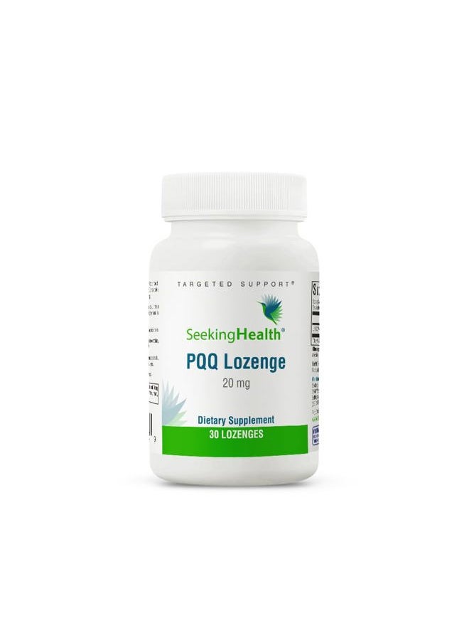 Seeking Health - PQQ, 20 mg Pyrroloquinoline Quinone (PQQ) per Lozenge, Antioxidant-Like Nutrients to Support Healthy Aging and Oxidative Stress, Vegetarian and Vegan (30 lozenges) - Image 1