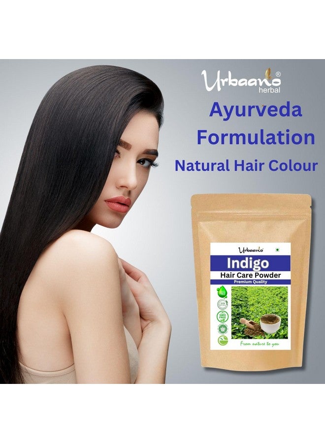 Urbaano herbal Organic Indigo Powder for DIY 100% Natural Hair Colouring, 100% Herbal, Chemical-Free, 100 gm - Image 4