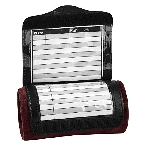CHAMPRO Triple Wristband Playbook, Pee Wee, Maroon (AF50PWM) - Image 5