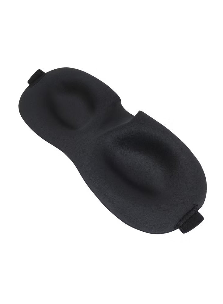 Generic 3d Sleeping Mask Blocking Light Sleep Eye Mask Memory Foam With Earplug Blue - Image 5