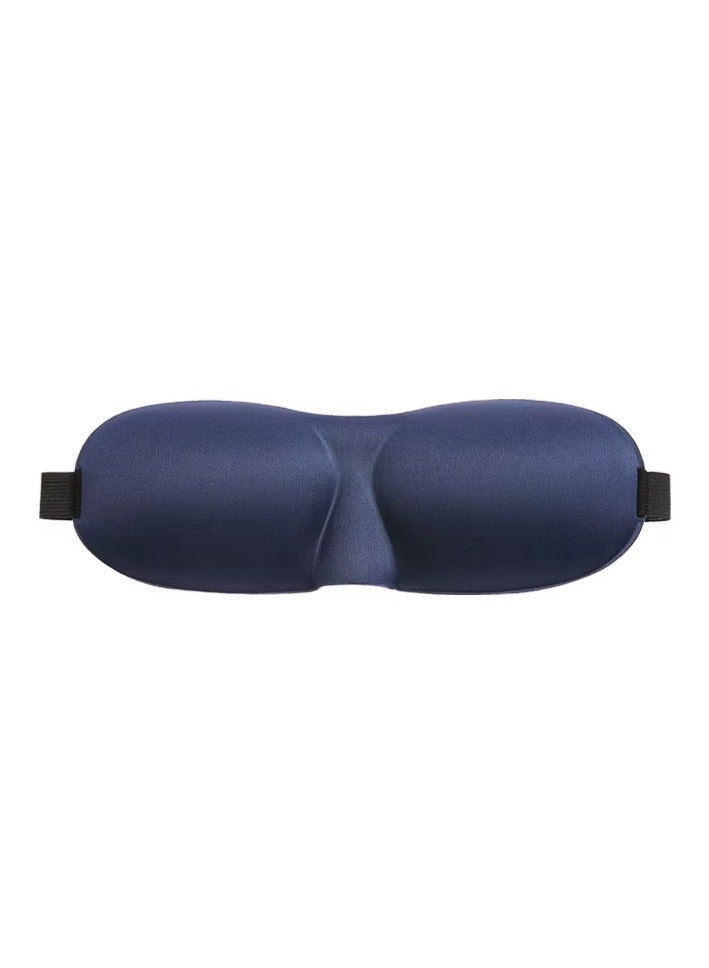 Generic 3d Sleeping Mask Blocking Light Sleep Eye Mask Memory Foam With Earplug Blue - Image 2