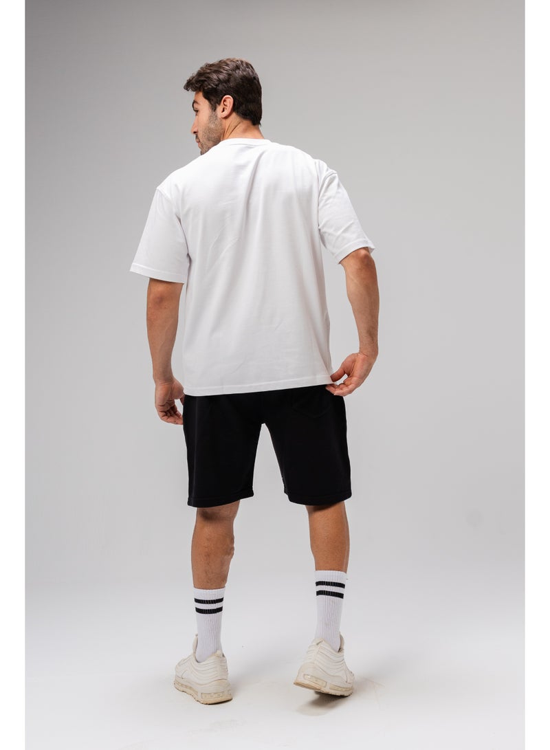 Future Men's Cotton Graphic Print T-shirt - White XXL  - Image 5