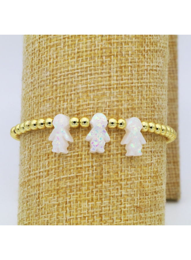 European And American Creative Boys And Girls Palm Love Bracelet Niche Design Simple Girlfriends Beaded Bracelet