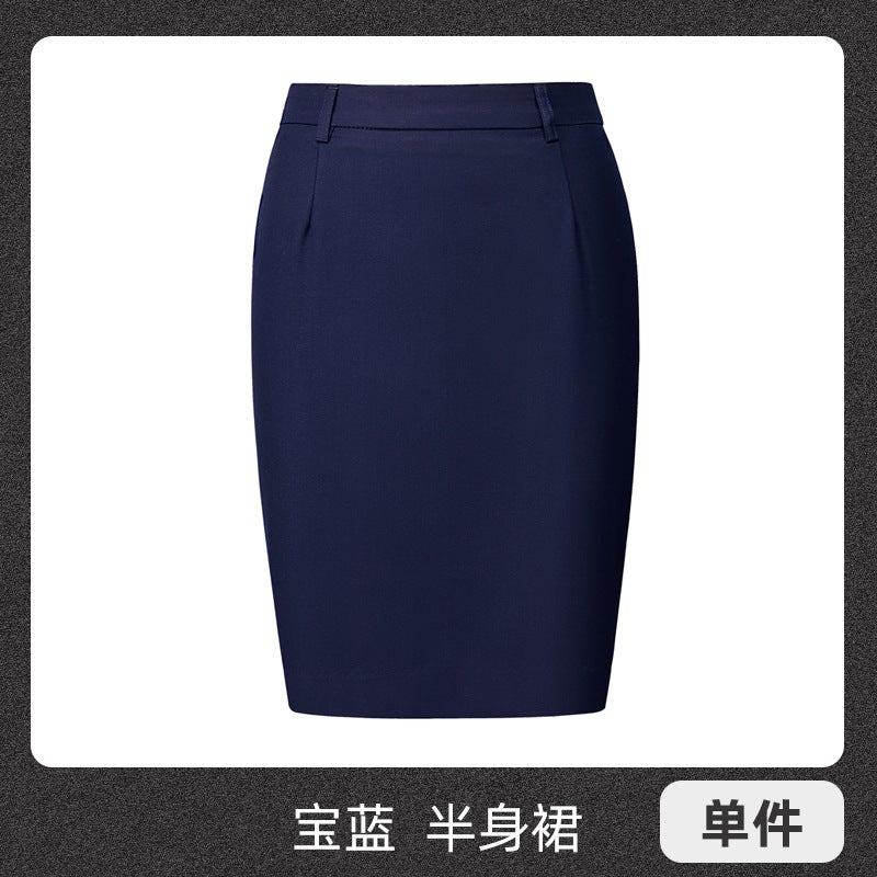 Women's Professional Skirt for Spring and Summer and Autumn with Loose Waist Black Workwear Work Western Skirt Slimming Hip Skirt - Image 2