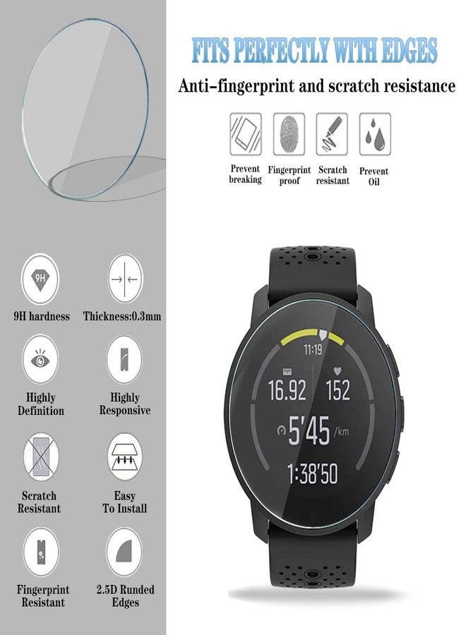 Huadu واقي شاشة ساعة HUADU متوافق مع Suunto 9 Peak/ليس 9 Baro، فيلم زجاج مقسى مضاد للخدش عالي الدقة تغطية كاملة وحافظة TPU ناعمة - Image 2