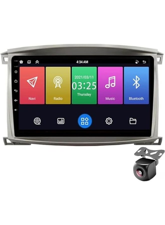 SHEZA STAR Android Car Stereo for Lexus LX 470 J100 2 Land Cruiser VXR LC100 2003-2007 6GB RAM 128GB ROM Support SIM Card, Carplay, M-Link Wi-Fi BT, GPS, 10 Inch IPS Screen with AHD Camera Included - Image 1
