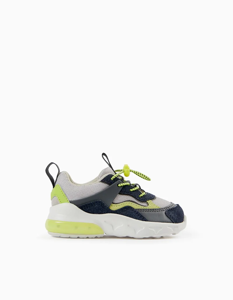 Zippy Long Sleeve Cotton T-shirt for Baby Boys 'Racing Cars', Grey