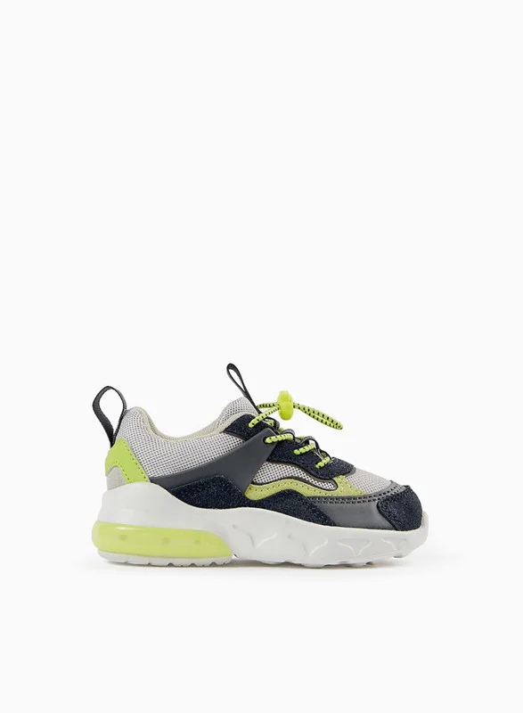 Zippy Long Sleeve Cotton T-shirt for Baby Boys 'Racing Cars', Grey