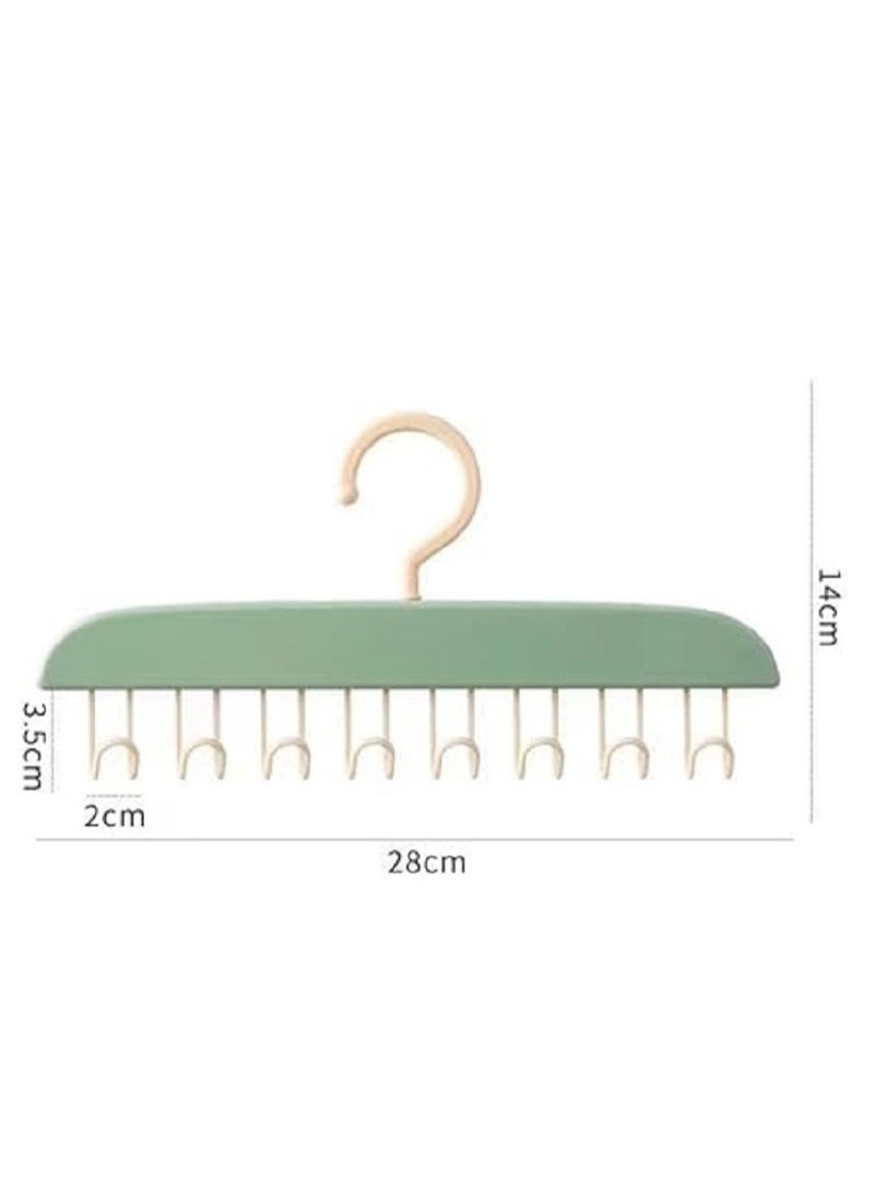 Anti-slip Hanger, 8 Hooks, Space Saving Hangers, 360 Degree Rotating Multifunctional Rack, Closet Organizer for Underwear  - Image 4