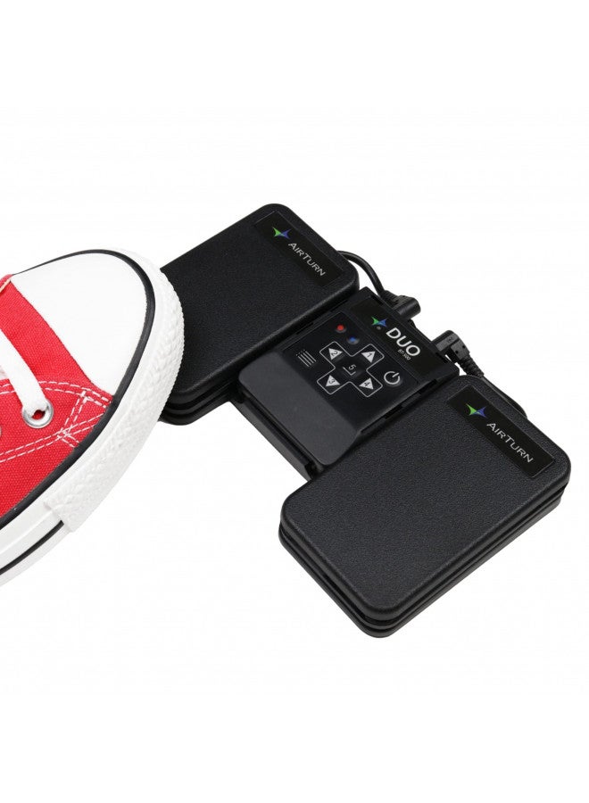 AirTurn AirTurn DUO500 Silent Bluetooth Pedal Page Turner Teleprompt Live Stream App Controller - Image 1
