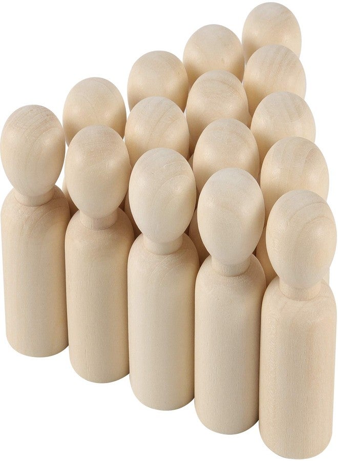 ZEONHAK 120 Pack Unfinished Wooden Peg Dolls, 2.6 Inch Wooden Figures, Wood Peg Doll Bodies for DIY Arts Crafts Wedding Party Home Decoration - Image 5