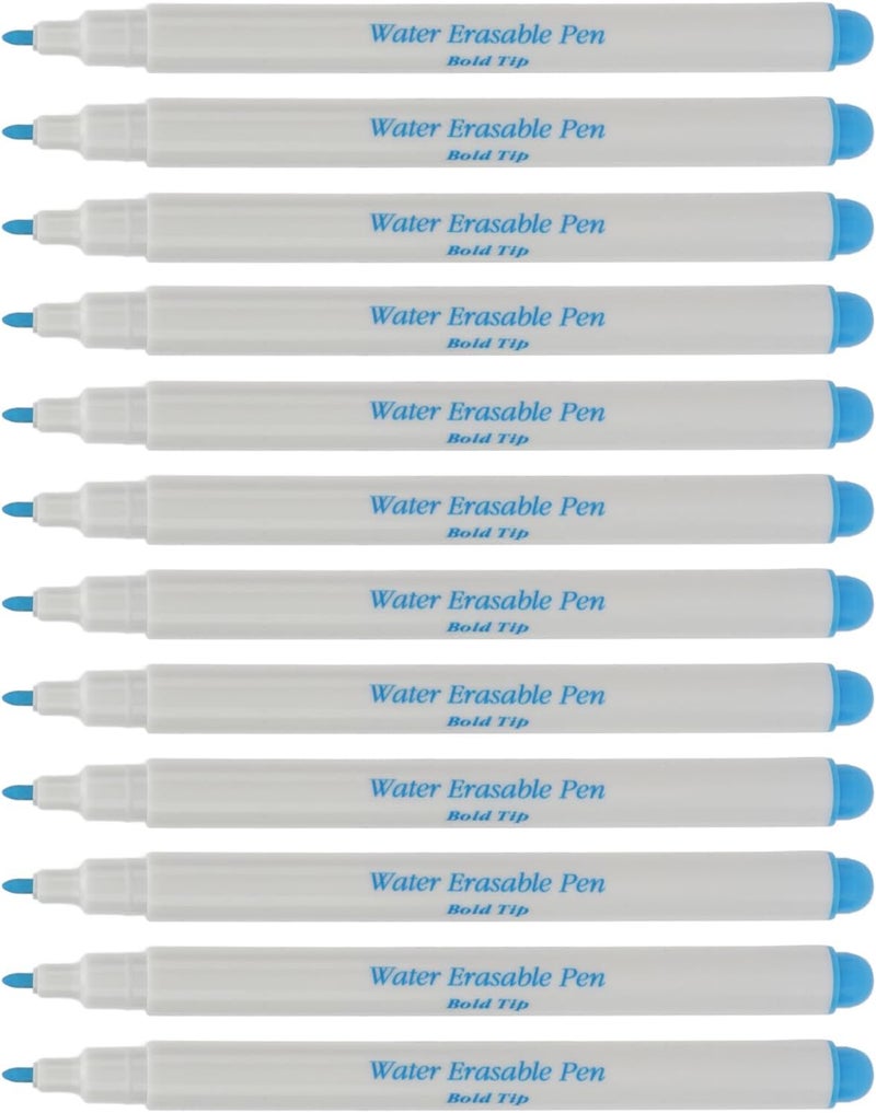 klarako Water Soluble Pen, Washable Embroidery Marker Environmentally Friendly Water Based Ink for Sewing blue water soluble pen - Image 2