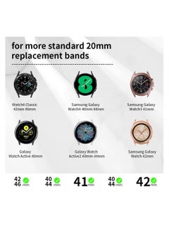 Y&D 20mm Watch Bands Compatible with Galaxy 5/ 4 40mm 44mm/ for Classic 42mm 46mm/ Samsung Active 2 5 pro 45mm, Stainless Steel Bracelets  - Image 5