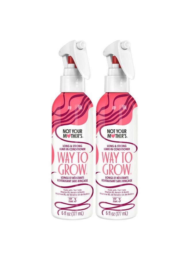 نت يور ماذرز طريقة لنمو الشعر الطويل والقوي - بلسم بدون شطف - لفك تشابك الشعر للحصول على شعر أقوى وأقل تكسرًا - 6 أونصة سائلة (عبوة من قطعتين) - Image 1