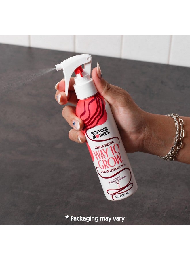نت يور ماذرز طريقة لنمو الشعر الطويل والقوي - بلسم بدون شطف - لفك تشابك الشعر للحصول على شعر أقوى وأقل تكسرًا - 6 أونصة سائلة (عبوة من قطعتين) - Image 2