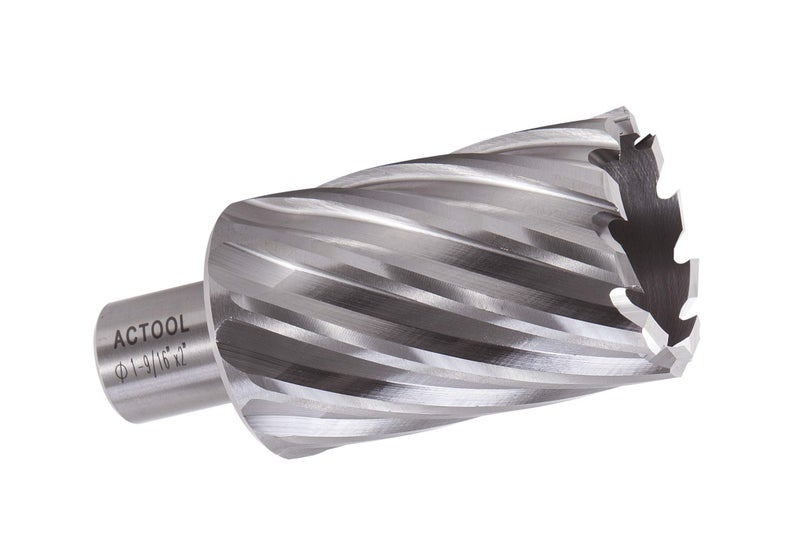 ACTOOL 1-9/16" Diameter × 2" Depth of Cut HSS ANNULAR Cutter with 3/4'' Weldon Shank - Image 1