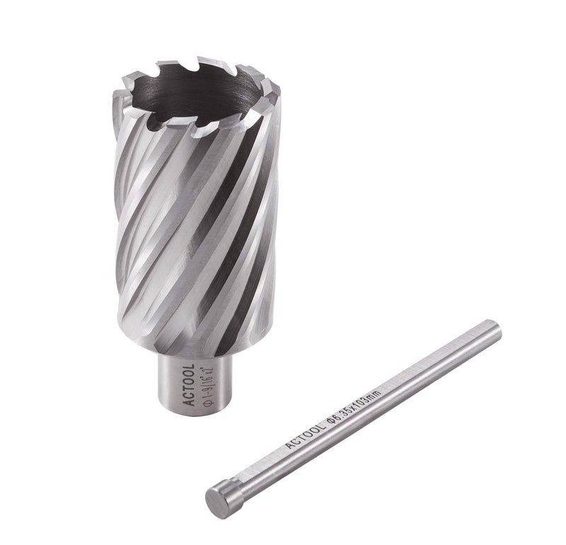 ACTOOL 1-9/16" Diameter × 2" Depth of Cut HSS ANNULAR Cutter with 3/4'' Weldon Shank - Image 5