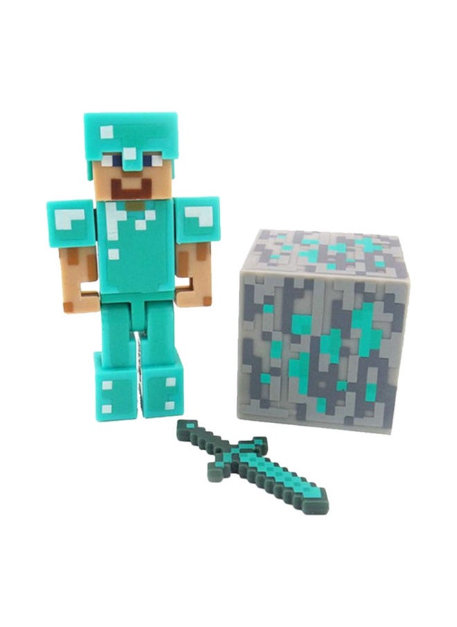 واي آند دي مجسم شخصية دايموند ستيف من لعبة Minecraft  - Image 1