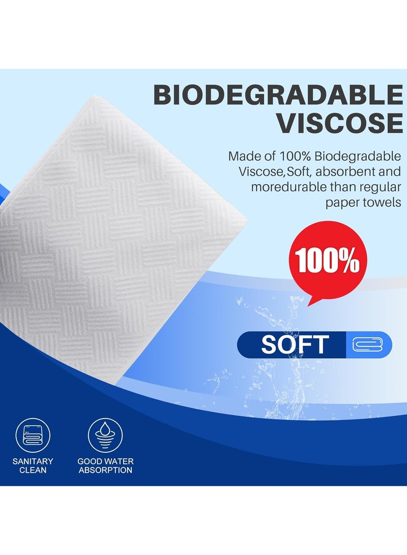 4 Pack Disposable Bath Towels Portable Soft Towel Set for Hotel,Bathroom,Spa,Trip,Camping Highly Absorbent 55x27.5 Inch - Image 3