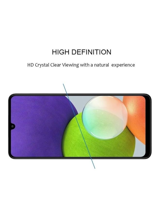 بي جي إم لاصقة حماية للشاشة من الزجاج المقوى بتغطية كاملة مع لاصق مثالية لهاتف سامسونج جالاكسي A22 4G شفاف - Image 4