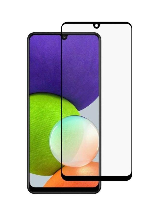 بي جي إم لاصقة حماية للشاشة من الزجاج المقوى بتغطية كاملة مع لاصق مثالية لهاتف سامسونج جالاكسي A22 4G شفاف - Image 1