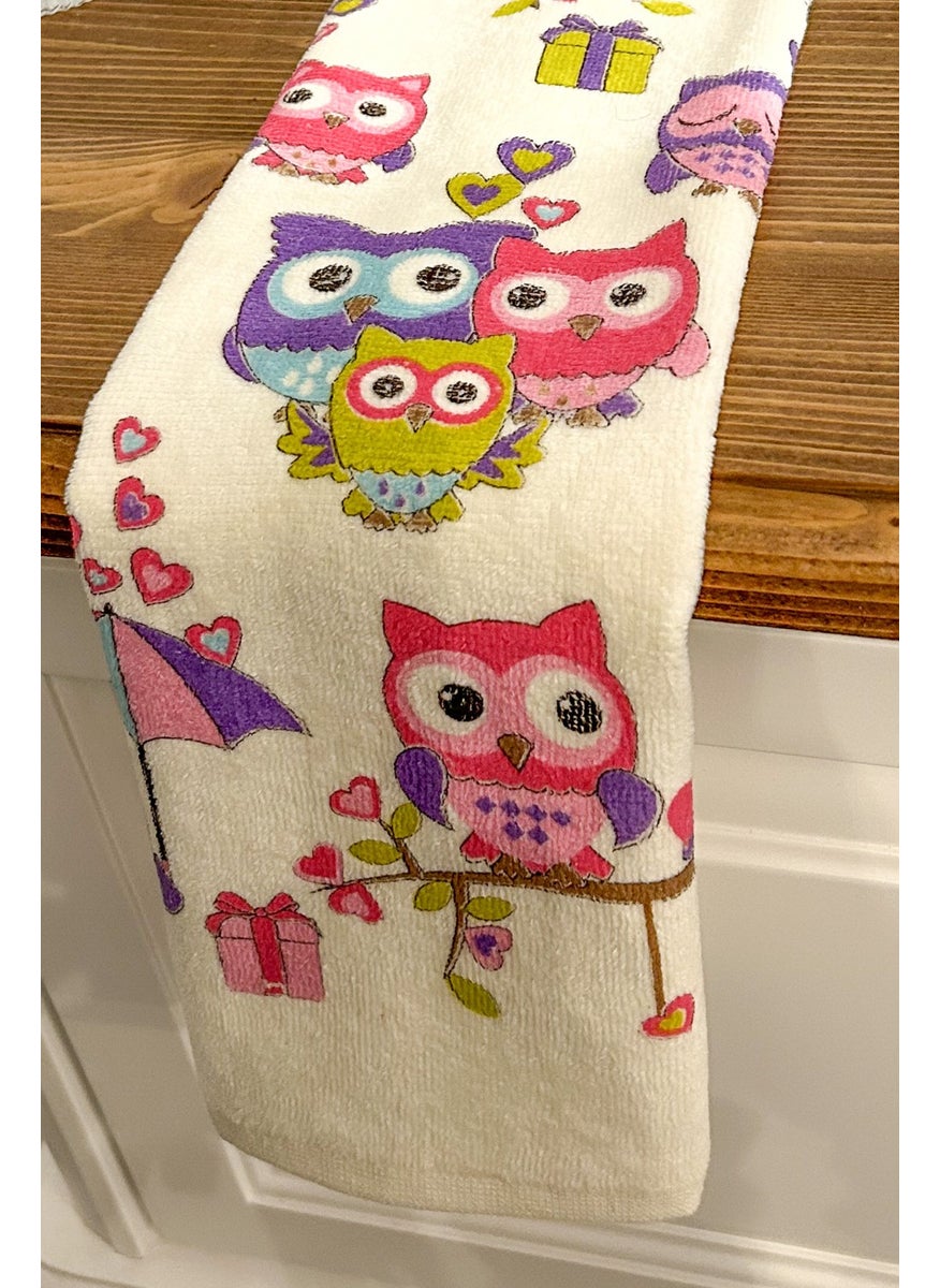 Cnr Garden 5-Piece Cotton Printed Towel Set 30X50 cm 100% Cotton Hand Face Kitchen Towel Soft Patterned Water Absorbent Set  - Image 5