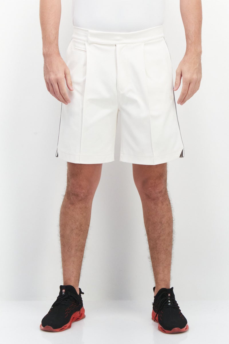 adidas Originals Men Sportswear Fit Training Tie-Break Shorts, Cream  - Image 1