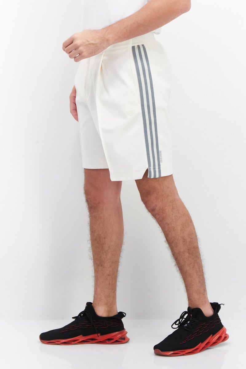 adidas Originals Men Sportswear Fit Training Tie-Break Shorts, Cream  - Image 3