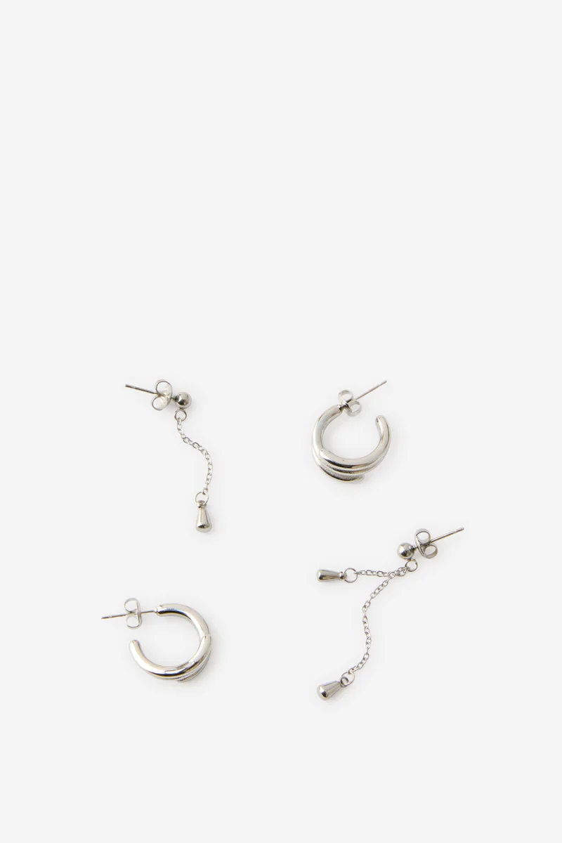 روبي Waterproof 2Pk Mid Earring