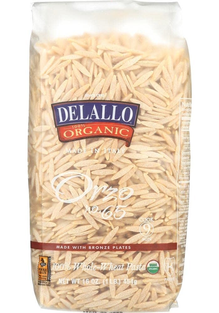 Delallo 100% Organic Orzo Pasta - 16 oz2
