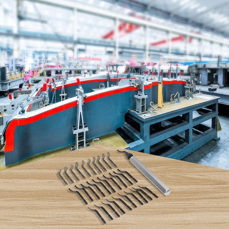 Deburring Tool Kit with 31 Blades for Metal Plastic Aluminum Steel Copper Brass - Image 4