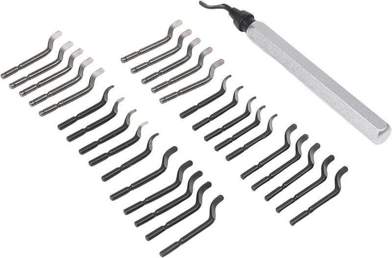 Deburring Tool Kit with 31 Blades for Metal Plastic Aluminum Steel Copper Brass - Image 3