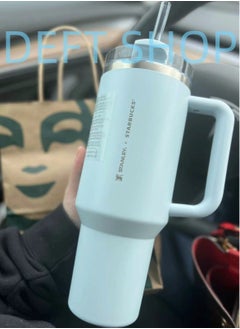 Stanley X Starbucks 40 oz. Quencher H2.0 FlowState Tumbler –Spring Blue