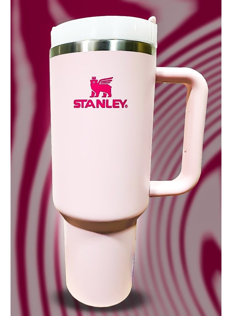 Stanley 40oz Tumbler Limited Edition Stainless Steel Travel Mug with Straw BPA Free Eco Friendly and Dishwasher Safe Built with Leakproof FlowState Lid and Double Wall Insulation to Keep Drinks Hot for 16 Hours and Cold for 24 Hours Slim Base Designed to Fit Car Cup Holders with Sturdy Ergonomic Handle for Easy Use on the Go - Image 1