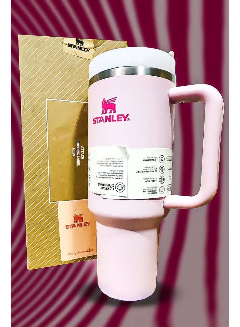Stanley 40oz Tumbler Limited Edition Stainless Steel Travel Mug with Straw BPA Free Eco Friendly and Dishwasher Safe Built with Leakproof FlowState Lid and Double Wall Insulation to Keep Drinks Hot for 16 Hours and Cold for 24 Hours Slim Base Designed to Fit Car Cup Holders with Sturdy Ergonomic Handle for Easy Use on the Go - Image 2