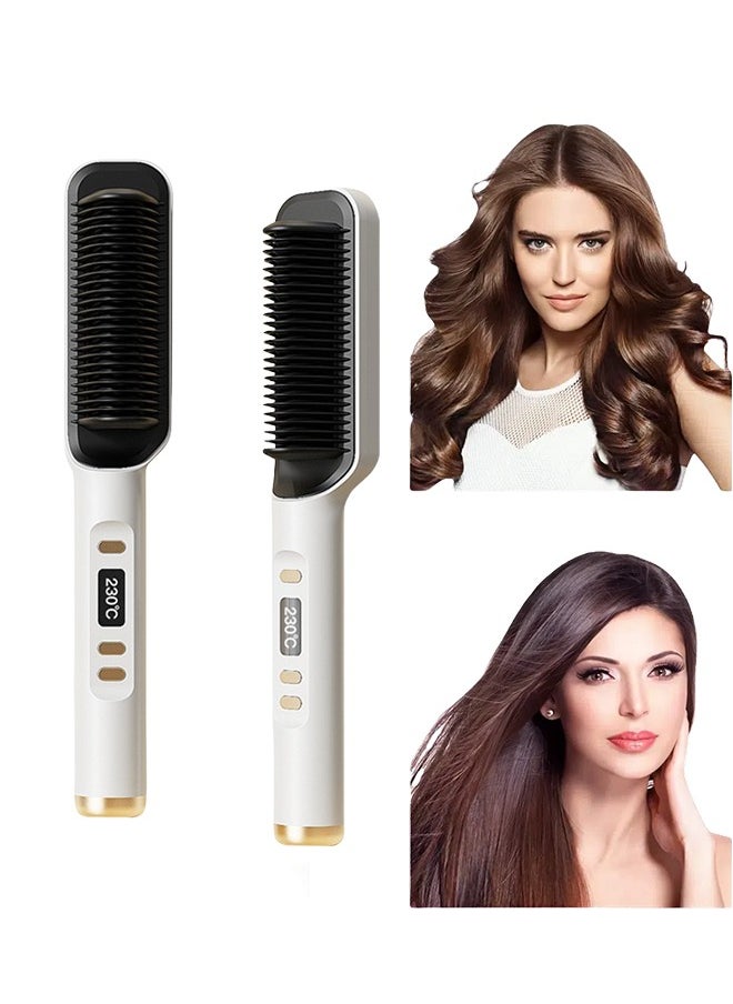 Hair Straightener Brush, Built-in Comb Negative Lon Brush with LCD Display Screen, with Anti-Scald Feature, Free Temperature Regulation & Auto-Off Function for Professional Hair Salon at Home - pzsku/Z06F603D2F47223D65CC5Z/45/_/1735887729/2651d315-8bf0-42d4-9689-b9cbdc6de768