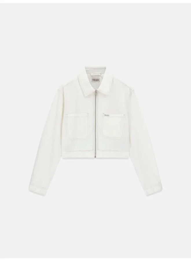 Guess  Pocket Detailed Zip Through Jacket for Women | Best Price UAE