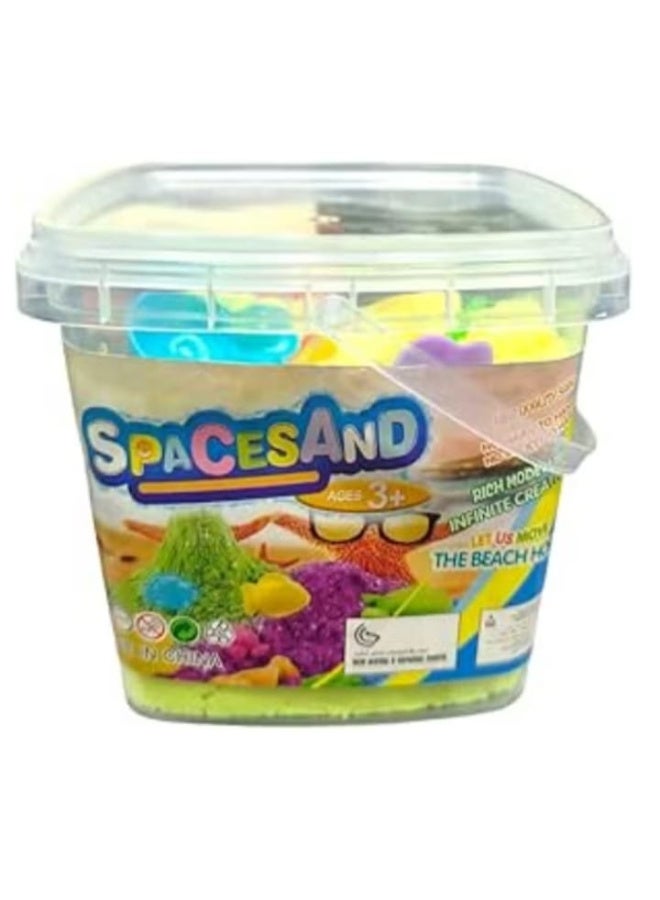 عجينة رائعة وطين سحري مع قالب، مجموعة حسية قابلة لإعادة الاستخدام، ألعاب أنشطة رملية رائعة خالية من الغلوتين، ألعاب داخلية للأطفال من سن 10 إلى 15 عامًا (أصفر) - Image 1