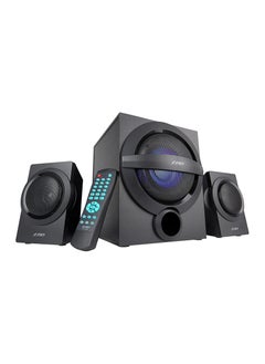 F&D F&D A140X 74 W 2.1 Channel Bluetooth Multimedia Speakers with Subwoofer Satellite Speaker USB\ AUX\ Remote Control \ Digital FM (Black)  - Image 1