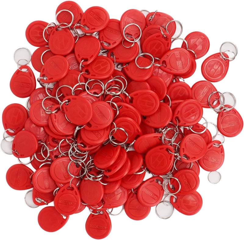 aqxreight 100PCS Fob 125KHz Sensitive Induction Proximity ID Card to Tag for Door Entry A Control System Red Able Use Experience Fob Key Proximity Key Card FobsContactl (Red) - Image 5