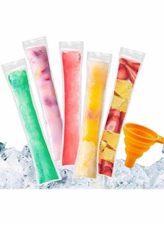 Y&D 200 PCS Disposable Ice Popsicle Mold Bags, BPA Free Pop Pouch with A Funnel for Yogurt, Candy, Cream Party Favors  - Image 1
