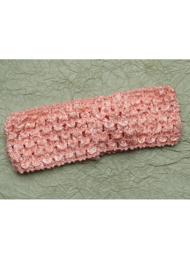 Ruwado 4 Pcs Crochet Headbands Multi Color Soft Retro Stretch Knitted Hair Accessories for Dress up Parties Halloween Costume Sports Outdoor Activities (Pink, Small) - Image 4