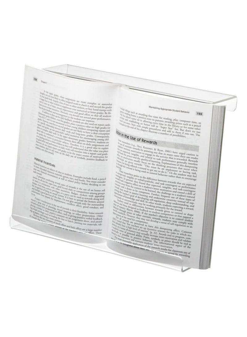 TPGP Treadmill Tablet Holder - Exercise Bike Reading Stand/Acrylic Book Holder - Clear Acrylic Stand for Ipad, Tablet, Magazines and Books (11x11x2.5 Inches) - Image 3